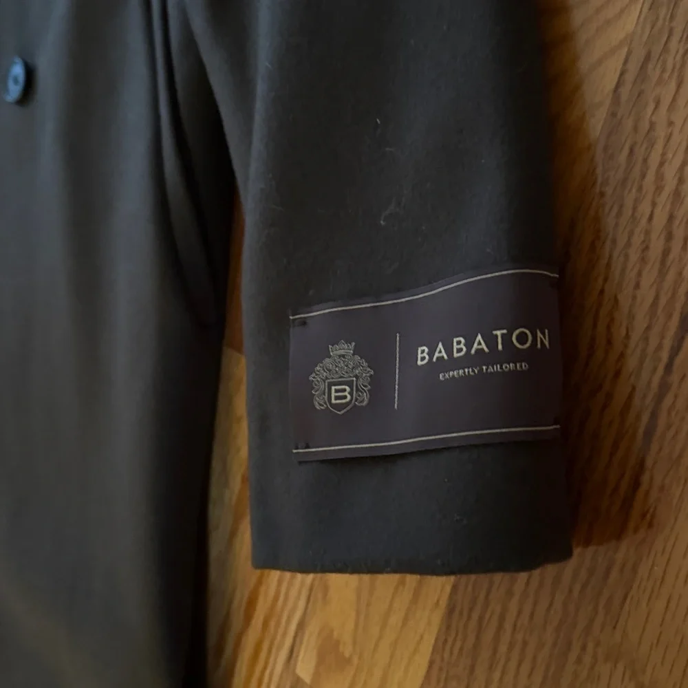 chocolate brown babaton wool coat - Picture 2 of 4